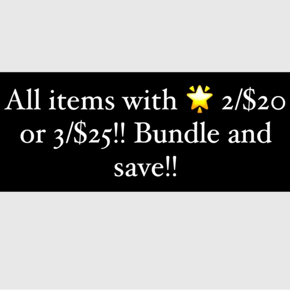 🌟TWO FOR  $20 with a 🌟